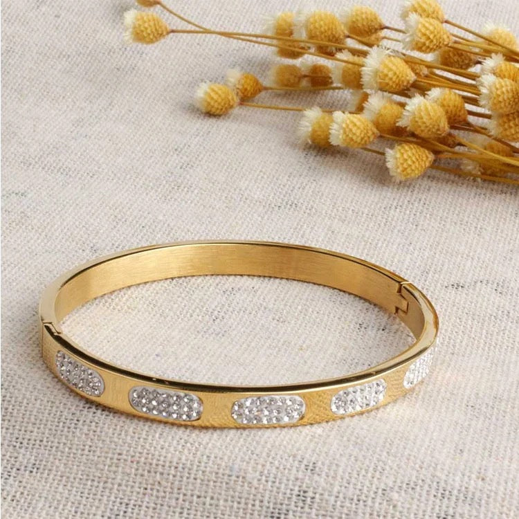 Diamanté 18k Daisy Golden bracelet