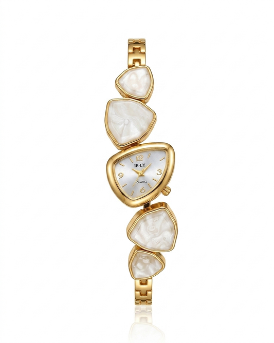 ✨Exquisite Gold Pearl IE-LY Tri Chain Watch ✨