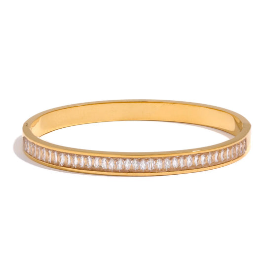 ✨22k Gold Zircon Studded Heritage Cuff Bracelet ✨
