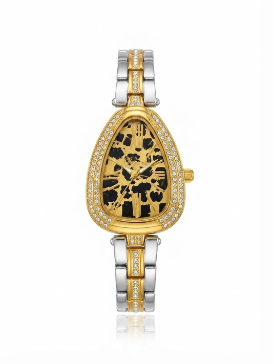 ✨Exquisite SilverXGold Panther BVLG Zirconium Studded Luxe Watch✨