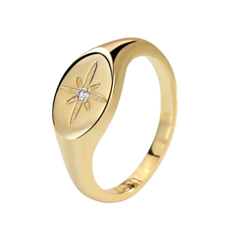 Emily Signet 18k Gold Ring