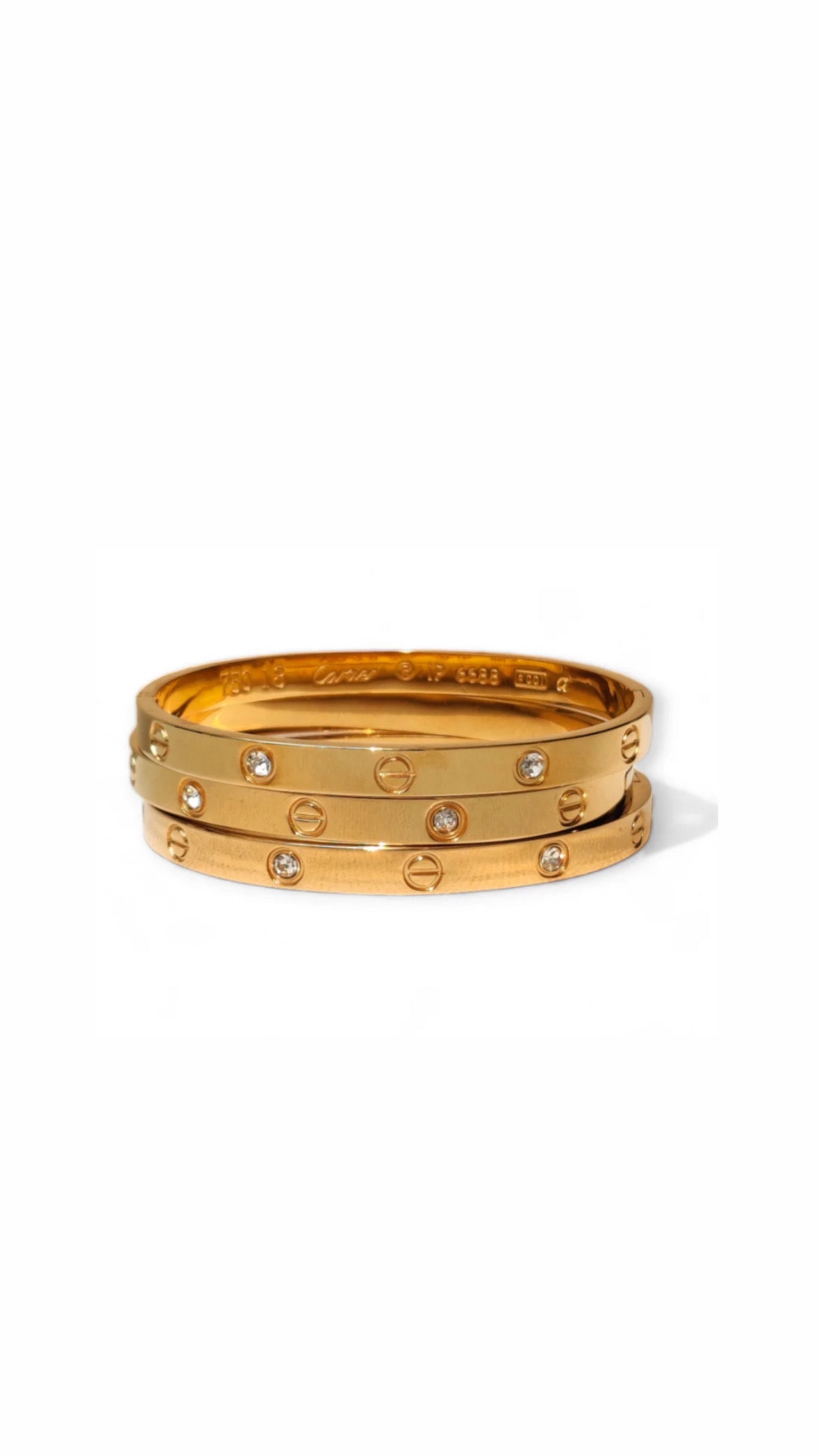 Luxe Golden crystal Love bracelet