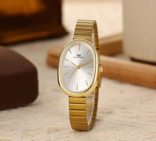 ✨Novida Gold White Dial Gold Link Watch ✨