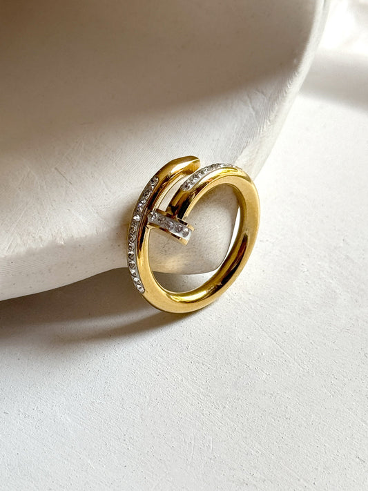 ✨Exclusive Crystal Studded Luxury Nail Ring✨