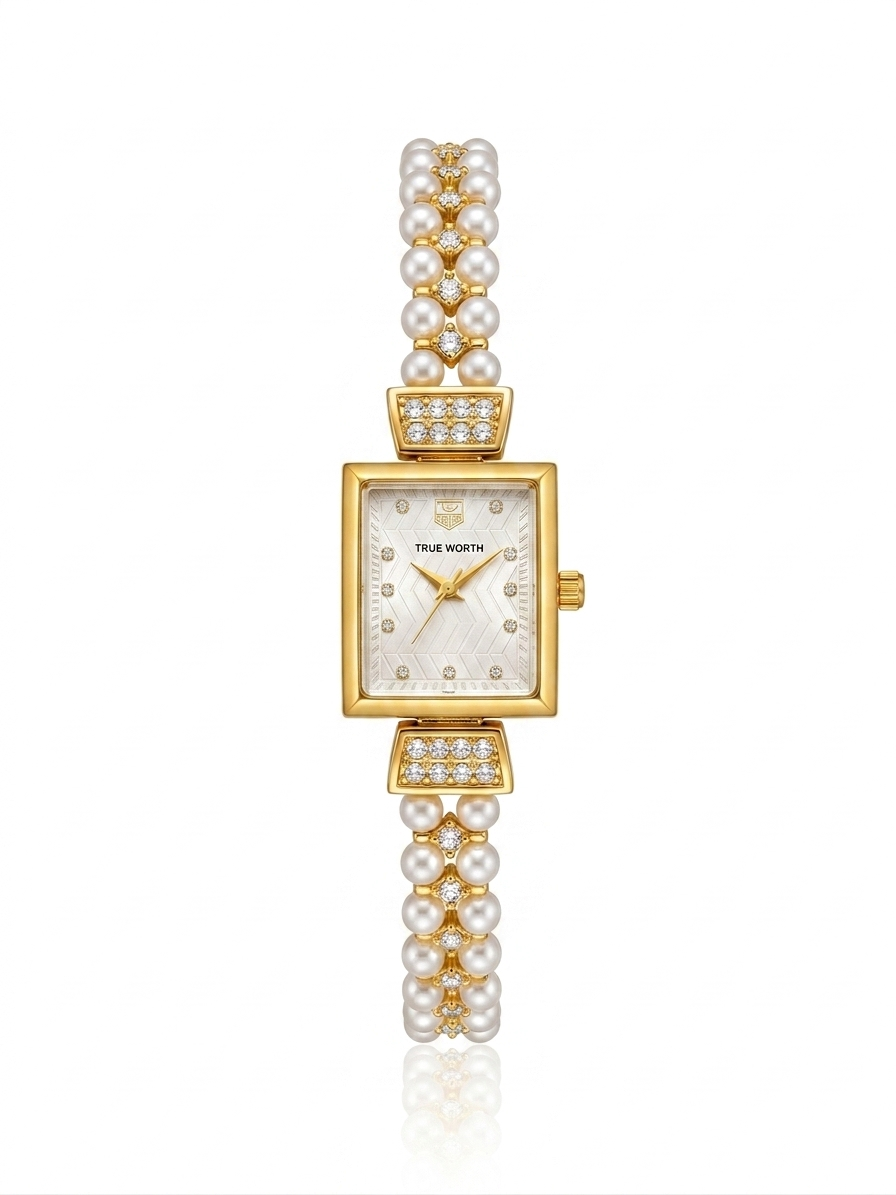 ✨Exclusive Classic Pearl Square Dial Watch✨