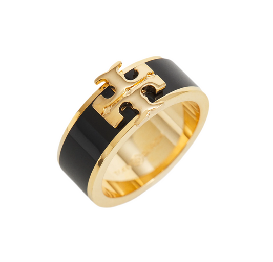 ✨Luxe Black Enamel Band  ring✨