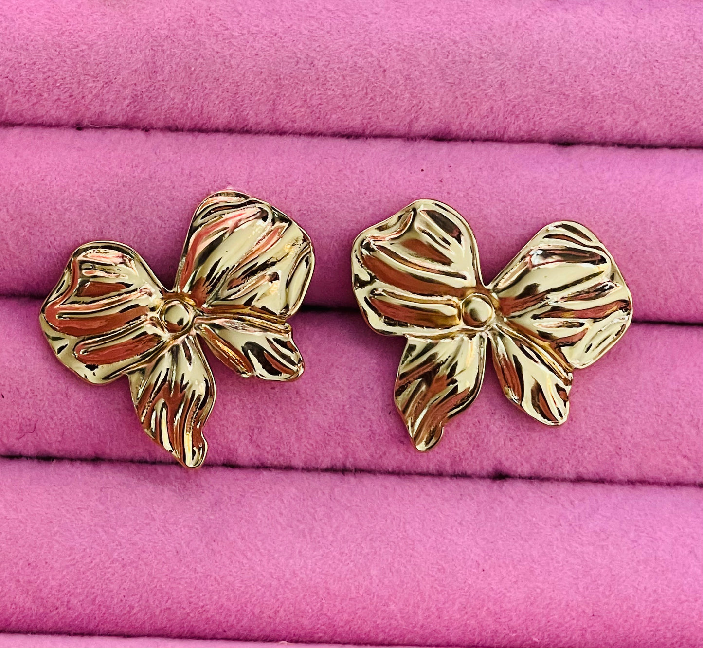 ✨Stainless steel Gold Bow earrings ✨