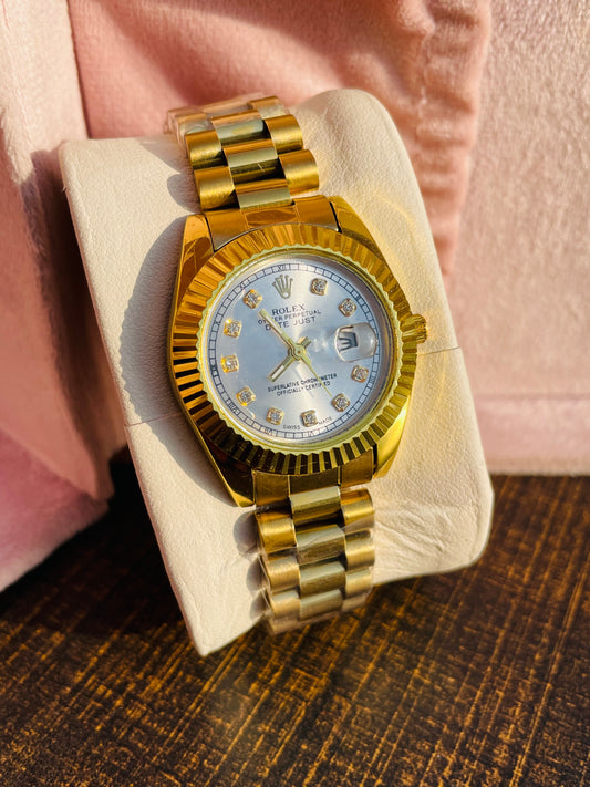 ✨Braided White Dial Perpetual Statement Watch ✨