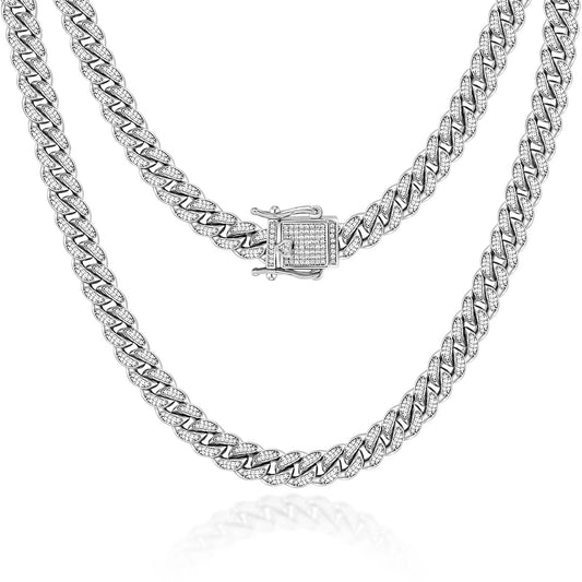 ✨Iced out neck chain double lock necklace pendant ✨