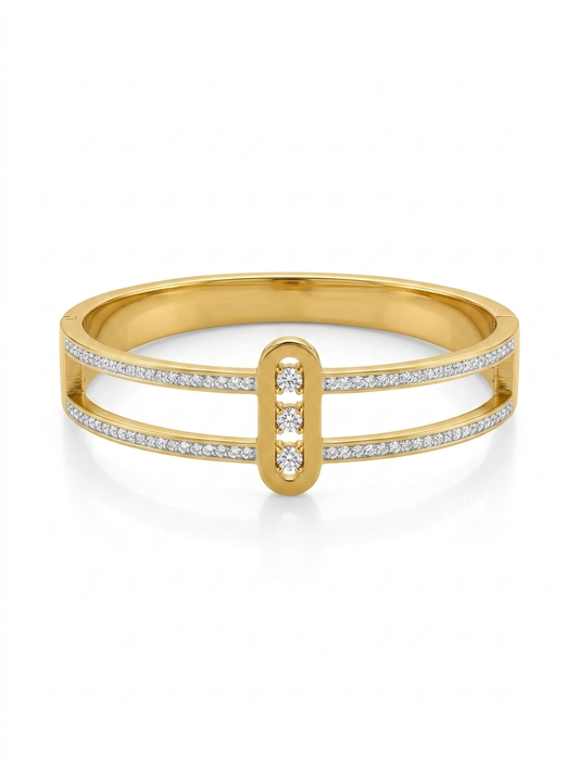 ✨Stainless steel Zirconium Ball Cuff Bracelet ✨