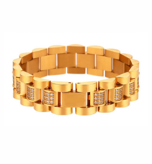 ✨Zircon studded PVD chain bracelet✨