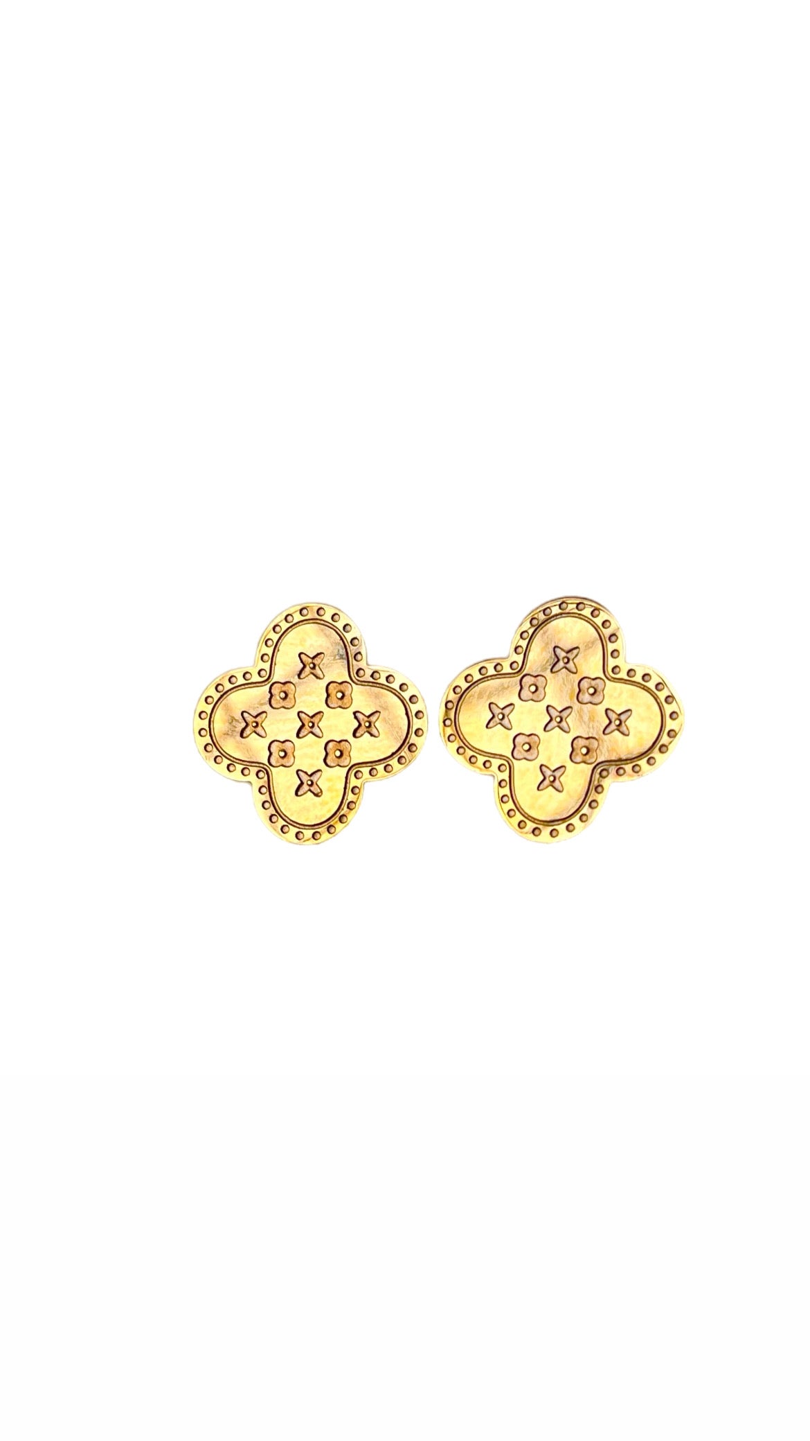 18k Disty Gold Flora Earrings