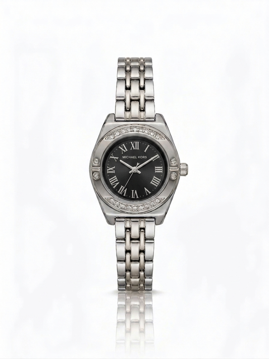 ✨Exquisite Women's Elegan Silver Black dial Wrist Watch✨
