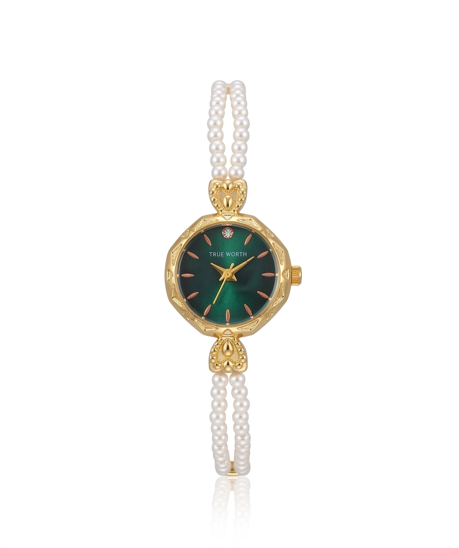 ✨Exclusive Classic Stainless Steel Pearl Watch✨