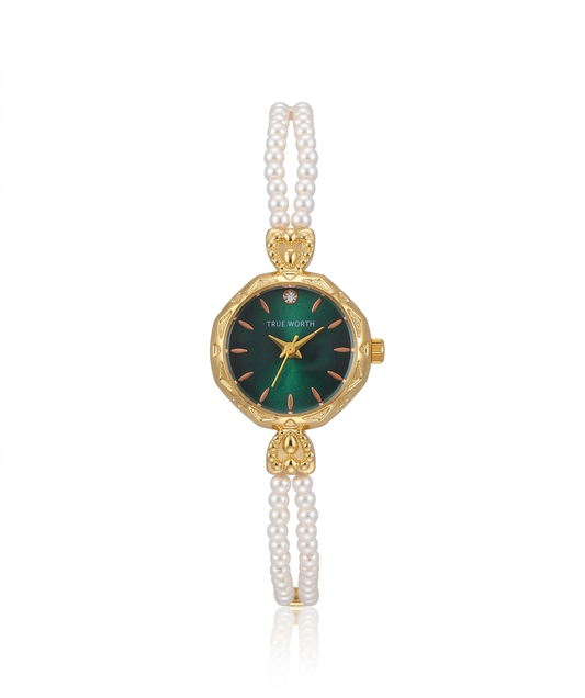 ✨Exclusive Classic Stainless Steel Pearl Watch✨