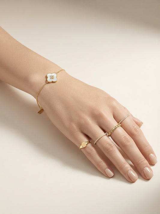 ✨Exclusive 18k Floral Chain bracelet ✨