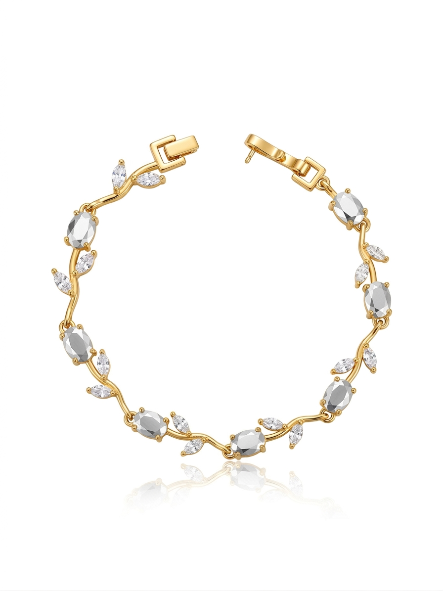 ✨Exclusive Silver Gold Tulip chain Bracelet ✨