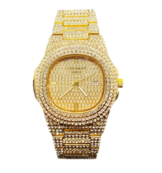 ✨Patek Philippes nautilus ICEY-GOLD (High Grade) Watch✨
