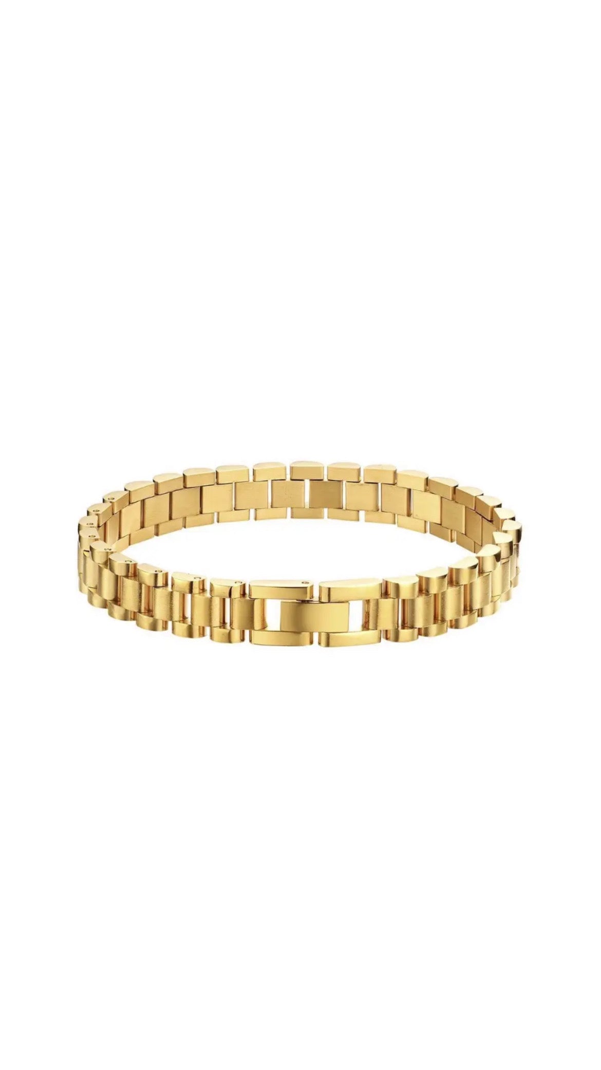 18k high end Pvd gold link bracelet
