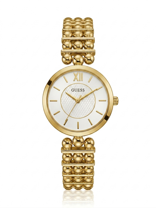 ✨Exquisite Women's Elegant Beaded Link Gold Wrist Watch✨
