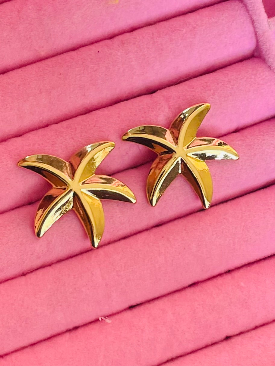 ✨Stainless steel Gold Star earrings ✨