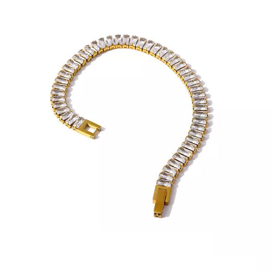 ✨Diamond cut gold bracelet✨