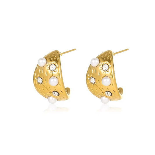 ✨22k Gold Pearle Bali Earrings ✨