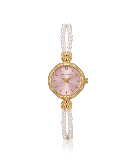 ✨Exclusive Classic Stainless Steel Pearl Watch✨