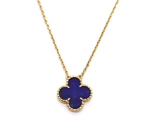 ✨Stainless steel Dainty Blue Clovie Pendant ✨
