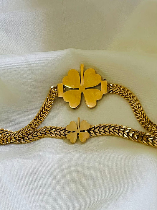 ✨Stainless Steel Gold Clovie Chain Bracelet ✨