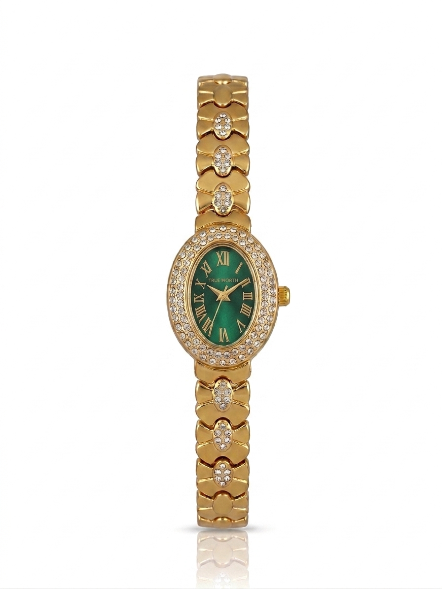 ✨ Zirconium Studded Classic OVAL True worth Watch ✨