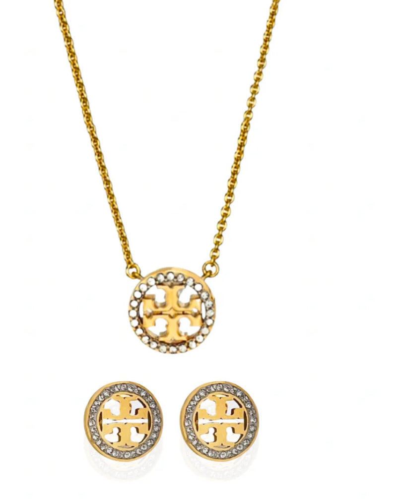 ✨Diamantés Pendant and tops set✨