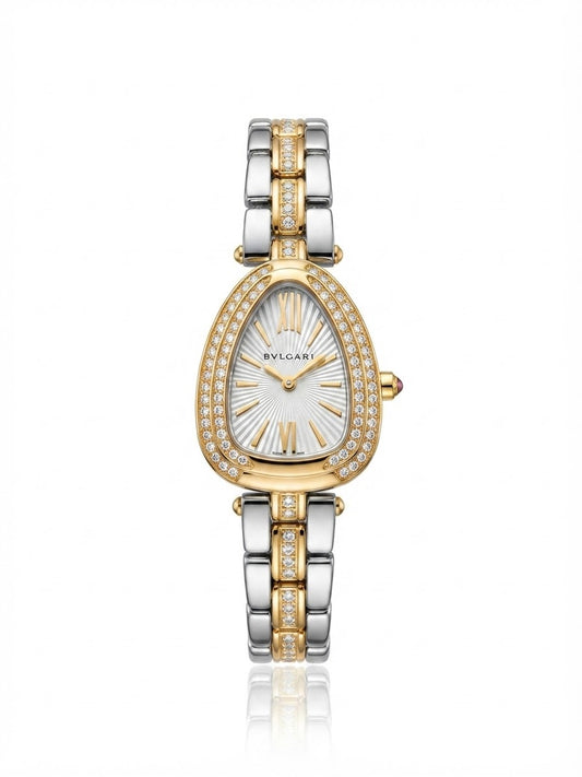 ✨Exquisite Gold stainless steel white dial bvlg Watch✨