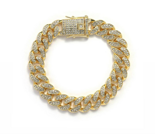 ✨Diamanté gold Iced out bracelet✨
