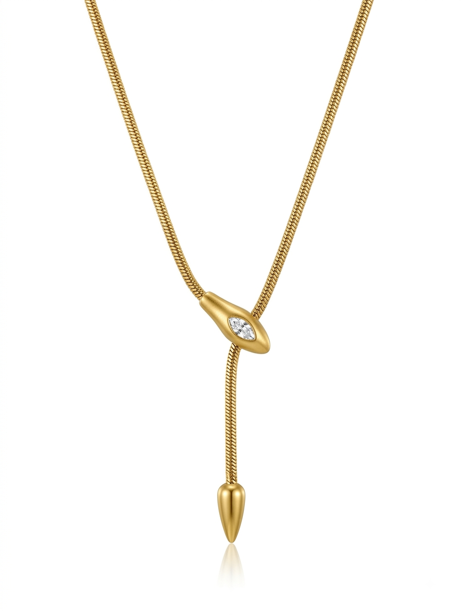 ✨Stainless steel Gold Snake Chain Pendant✨