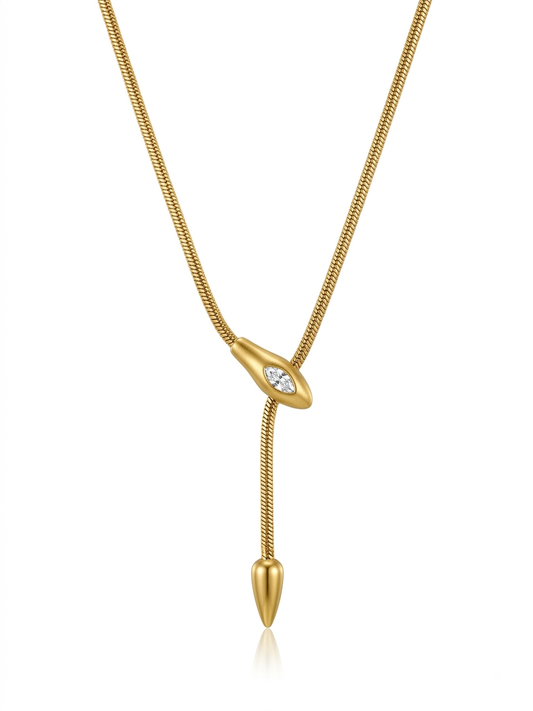 ✨Stainless steel Gold Snake Chain Pendant✨