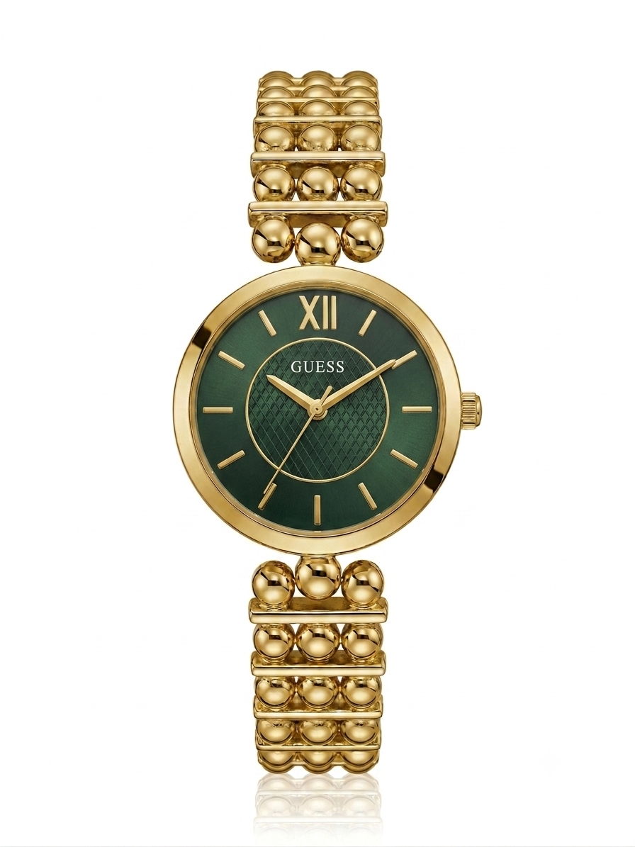 ✨Exquisite Women's Elegant Beaded Link Gold Wrist Watch✨