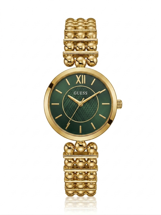 ✨Exquisite Women's Elegant Beaded Link Gold Wrist Watch✨