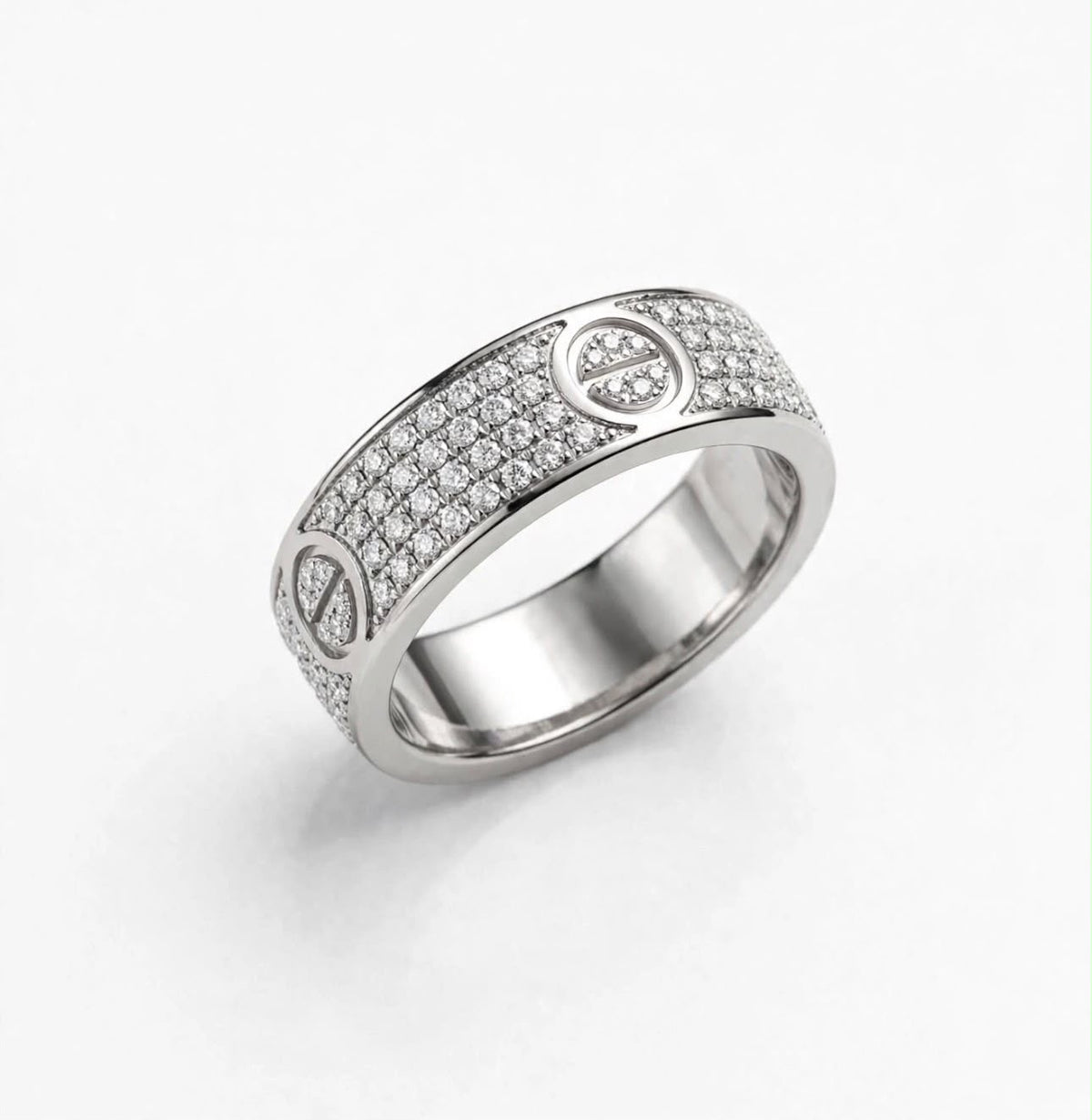 S925 Zirconium Crystal Carte Ring