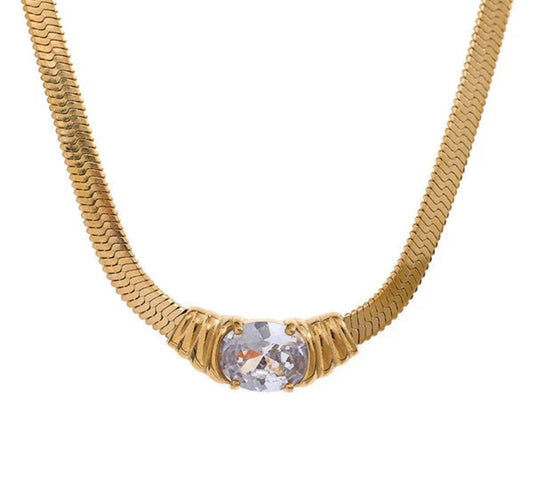 ✨Kiara Vintage Bone Snake Neck Pendant ✨
