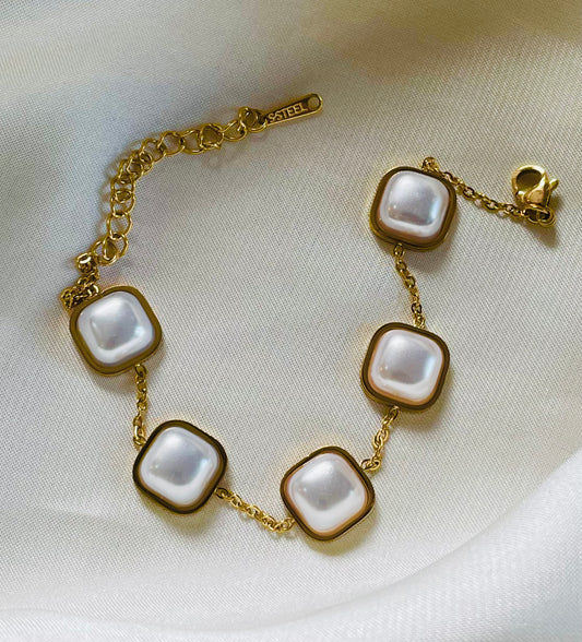 ✨Stainless steel Pearl Chain Bracelet✨
