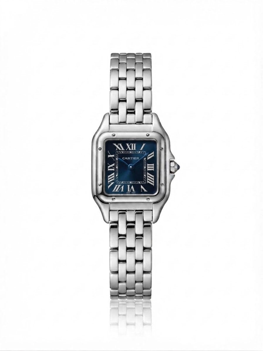 ✨Exquisite Silver stainless steel black dial Carté Watch✨.