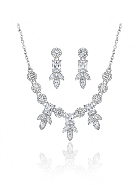 ✨Exclusive S925 Sterling Silver zirconium Leaf set ✨
