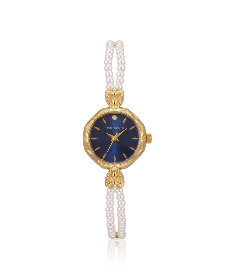 ✨Exclusive Classic Stainless Steel Pearl Watch✨
