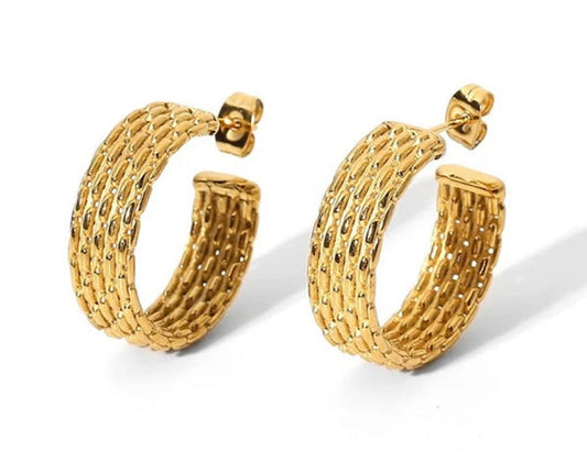 ✨Stainless steel Rovena Hoop earrings✨