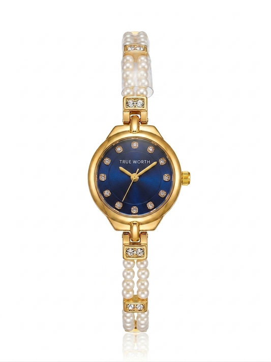 ✨Exclusive Blue Dial Gold Pearl Watch ✨