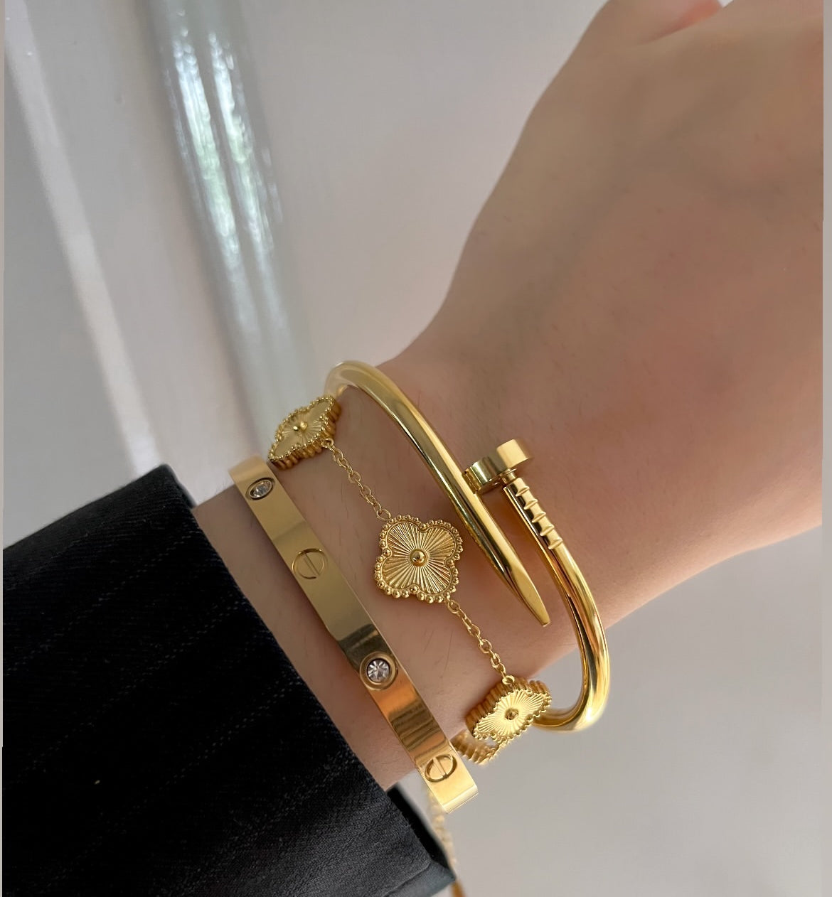 Exquisite Gold Carte Triple Stack