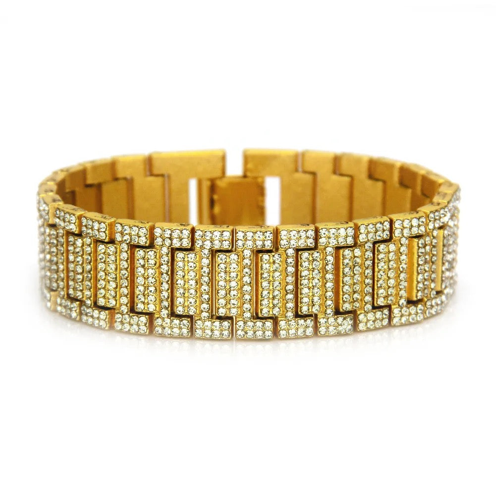 Claras 18k Gold zirconia bracelet