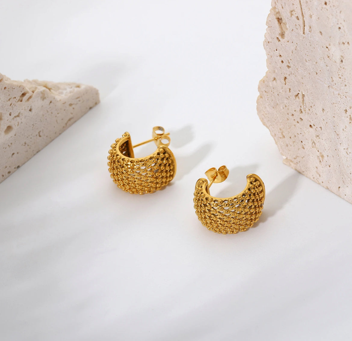 Estelle Gold hoop earrings