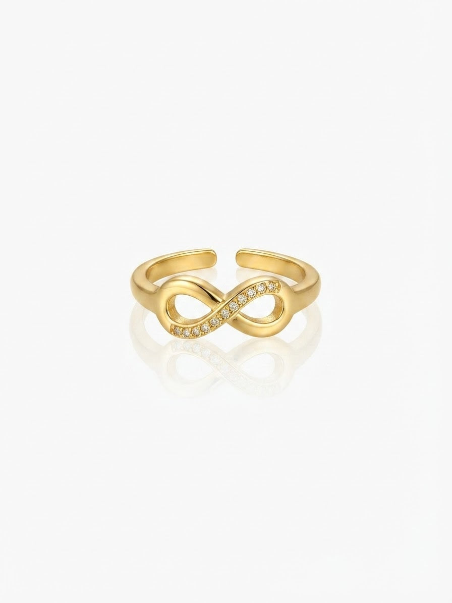 ✨Exclusive infinity Sleek Gold Adjustable Ring ✨